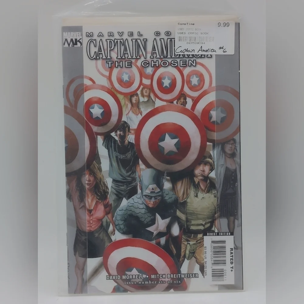 Captain America The Chosen Comic Book Set Of 7 # 1, 2, 2 variant, 3, 4, 5,6